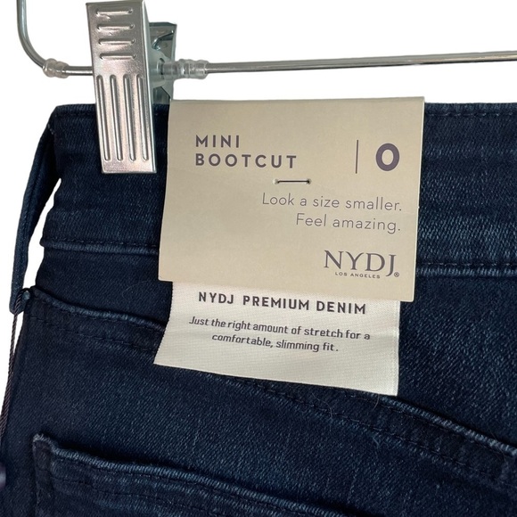 NWT NYDJ Billie Mini Bootcut Jean w/ Side Slit, Size 0 - Picture 8 of 8